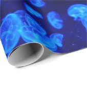 Mooie blauwe kwal cadeaupapier (Rol Hoek)