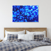Mooie blauwe kwal canvas afdruk (Insitu (Slaapkamer))