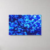 Mooie blauwe kwal canvas afdruk (Voorkant)