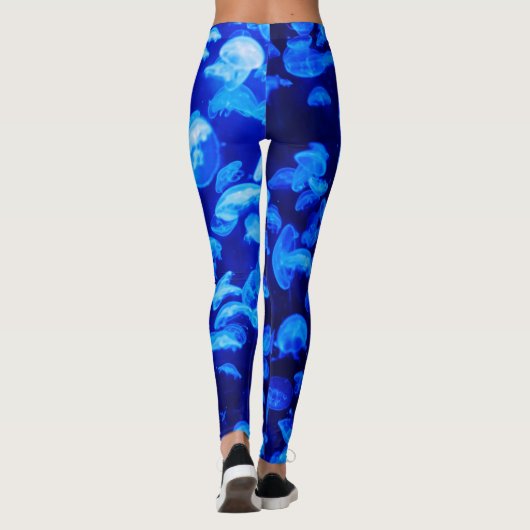 Mooie blauwe kwal leggings (Achterkant)
