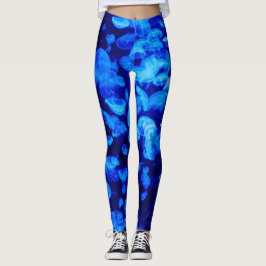 Mooie blauwe kwal leggings