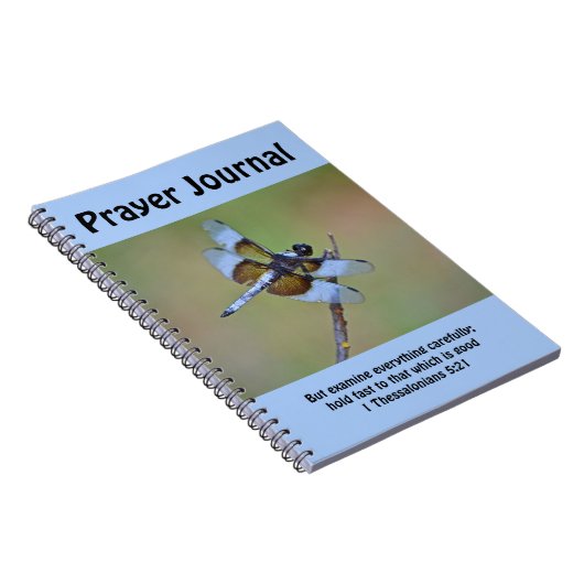 Mooie Blauwe Libel Gebeden Journal Notitieboek (Rechterzijde)