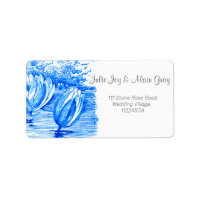 Mooie blauwe lotusbloemen