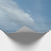 mooie blauwe lucht en witte wolken. cadeaupapier (Hoek)