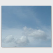 mooie blauwe lucht en witte wolken. cadeaupapier (Vlak)