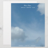 Mooie blauwe lucht en wolken briefhoofd (Voorkant / Achterkant)