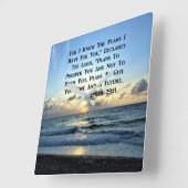 MOOIE BLAUWE LUCHTEN JEREMIAH 29:11 FOTO VIERKANTE KLOK (Hoek)