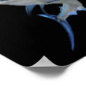 Mooie blauwe marlijn Vist korte hoes Poster (Hoek)