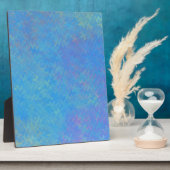 Mooie Blauwe Marmer Papier Uiterlijk Fotoplaat (Zijkant)
