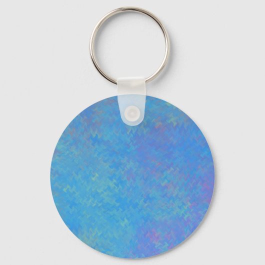 Mooie Blauwe Marmer Papier Uiterlijk Sleutelhanger (Voorkant)