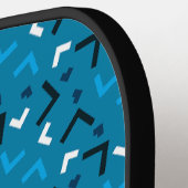 Mooie Blauwe Memphis Pro Pickleball Paddle (Links Detail)