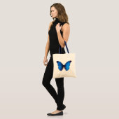 Mooie Blauwe Monrach vlinder kunst Tote Bag (Voorkant (model))