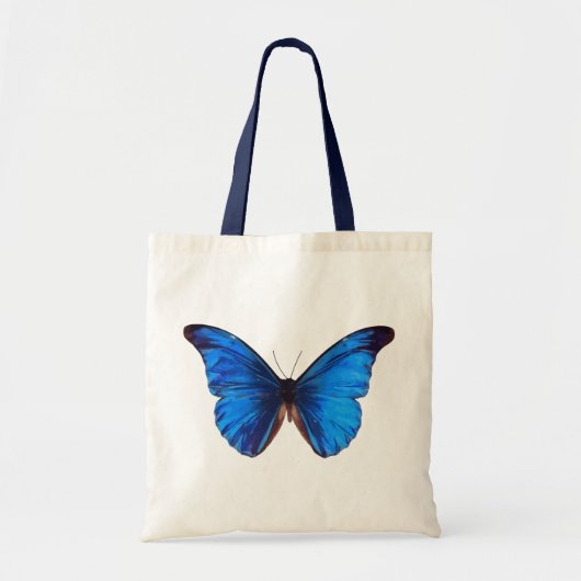 Mooie Blauwe Monrach vlinder kunst Tote Bag (Voorkant)