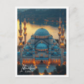 Mooie Blauwe Moskee Istanbul Turkije Briefkaart (Voorkant)