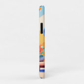 Mooie Blauwe Muis met Bloemen Case-Mate iPhone Case (Achterkant/rechts)