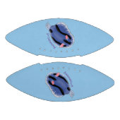 Mooie blauwe naaktfoto cartoon american football (Panelen)