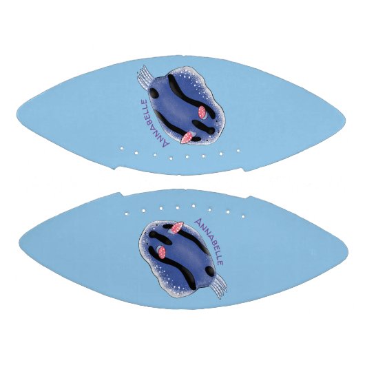 Mooie blauwe naaktfoto cartoon american football (Panelen)