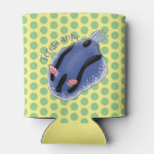 Mooie blauwe naaktfoto cartoon blikjeskoeler (Achterkant)