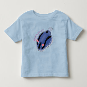 Mooie blauwe naaktfoto cartoon kinder shirts