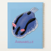 Mooie blauwe naaktfoto cartoon planner (Achterkant)