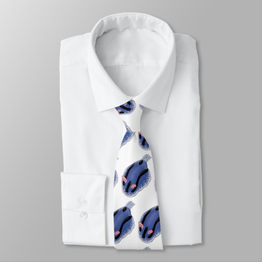 Mooie blauwe naaktfoto cartoon stropdas (Gebonden)