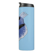 Mooie blauwe naaktfoto cartoon thermosbeker (Geroteerd rechts)