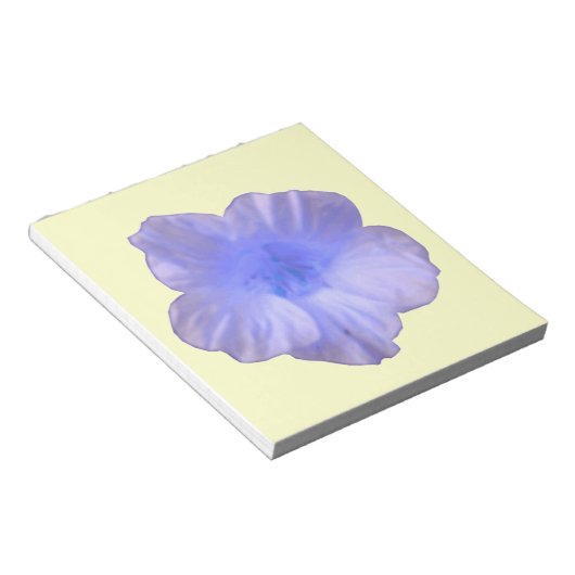 Mooie blauwe Nasturtium-laptop Notitieblok (Schuin)