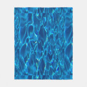 Mooie Blauwe Oceaan Aangepaste Afbeelding Zachte g Fleece Deken (Voorkant)