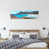 Mooie blauwe oceaan en perfect wit strand canvas afdruk (Insitu (Slaapkamer))