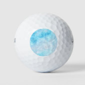 Mooie blauwe oceaan gemarmerd golfballen (Voorkant)