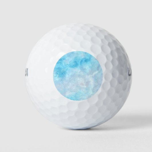 Mooie blauwe oceaan gemarmerd golfballen (Voorkant)