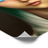 Mooie Blauwe Ogen Fee  Poster (Hoek)