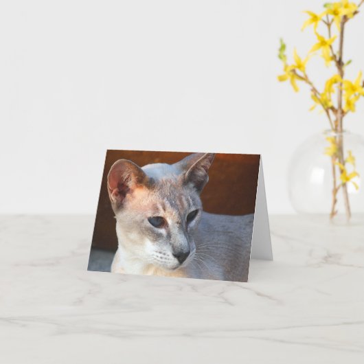 Mooie blauwe ogen kaart (Gele Bloem)