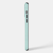 Mooie blauwe ooghat draagt kerstmuts iPhone hoesje (Linkerkant)