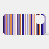 Mooie blauwe oranje strepen Case-Mate iPhone case (Achterkant (horizontaal))
