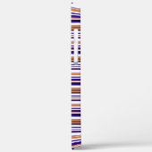 Mooie blauwe oranje strepen Case-Mate iPhone case (Achterkant / Links)