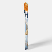 MOOIE BLAUWE ORANJE WITTE HERFST POMPOENEN Case-Mate iPhone CASE (Achterkant / Links)