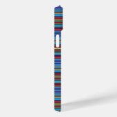Mooie blauwe paarse strepen Case-Mate iPhone case (Achterkant / Rechts)