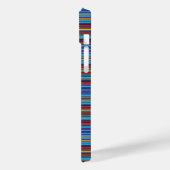 Mooie blauwe paarse strepen Case-Mate iPhone case (Achterkant / Links)