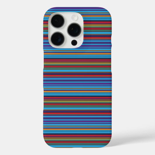 Mooie blauwe paarse strepen Case-Mate iPhone case (Achterkant)