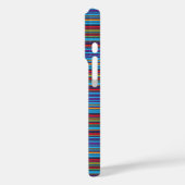 Mooie blauwe paarse strepen Case-Mate iPhone case (Achterkant / Links)