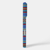 Mooie blauwe paarse strepen Case-Mate iPhone case (Achterkant / Rechts)