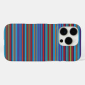Mooie blauwe paarse strepen Case-Mate iPhone case (Achterkant (horizontaal))