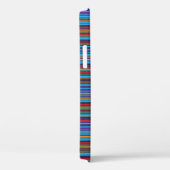 Mooie blauwe paarse strepen Case-Mate iPhone case (Achterkant / Rechts)