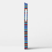 Mooie blauwe paarse strepen Case-Mate iPhone case (Achterkant / Links)