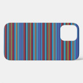 Mooie blauwe paarse strepen Case-Mate iPhone case (Achterkant (horizontaal))