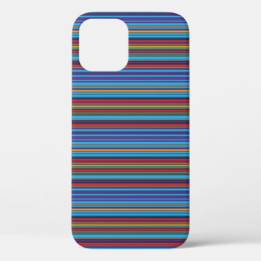Mooie blauwe paarse strepen Case-Mate iPhone case (Achterkant)