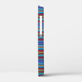 Mooie blauwe paarse strepen Case-Mate iPhone case (Achterkant / Links)