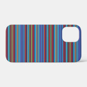 Mooie blauwe paarse strepen Case-Mate iPhone case (Achterkant (horizontaal))