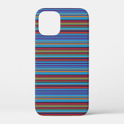 Mooie blauwe paarse strepen Case-Mate iPhone case (Achterkant)
